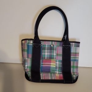 J. Crew Madras Handbag Tote